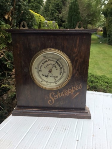 Antique schweppes barometer - schweppes,