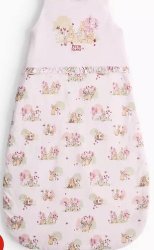 Pink floral peter rabbit - pink,