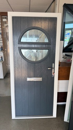 Composite door grey exterior - grey,