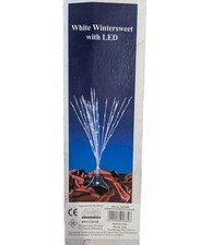 Led Winter Twig White Tree With Blue White Lights On Stand Christmas 90 Cm BU12