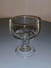 Single Glass Dessert Stemmed Dish 12cm tall 8.5cm diameter, 5cm depth
