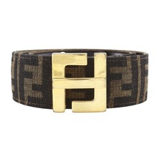 FENDI Zucca belt Brown Nylon