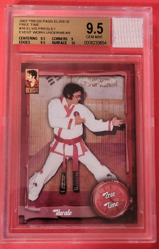 Elvis presley karate card - elvis,