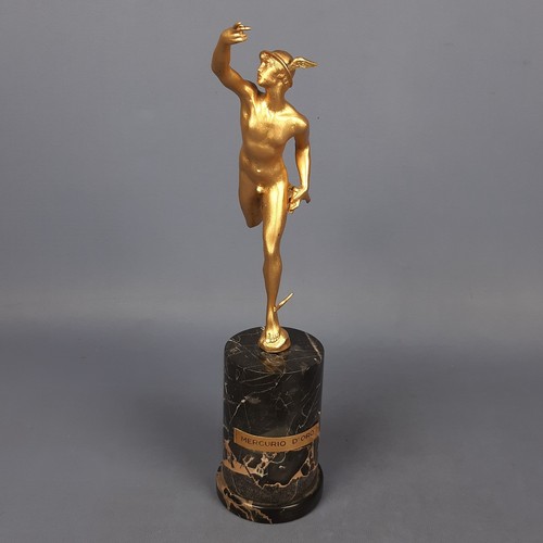 Statue bronze mercury - bronze, d’