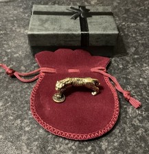 Lucky Miniature Brass Tiger