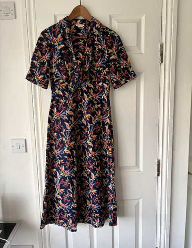 Monsoon navy floral midi dress - monsoon,