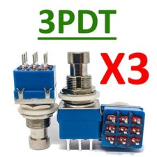 3 X 3PDT Switch Latching ON/ON