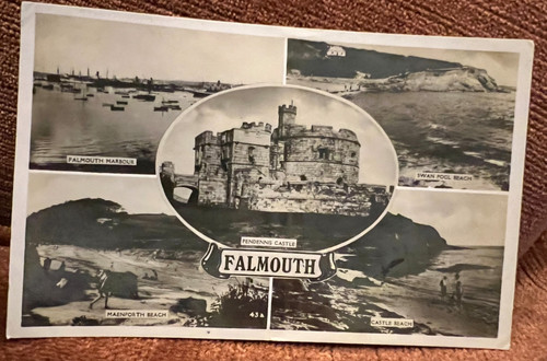 Vintage postcard falmouth - vintage,