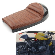 Seat Retro Seat Pan Base Vintage Cushion Scrambler Saddle Cafe Racer Brown