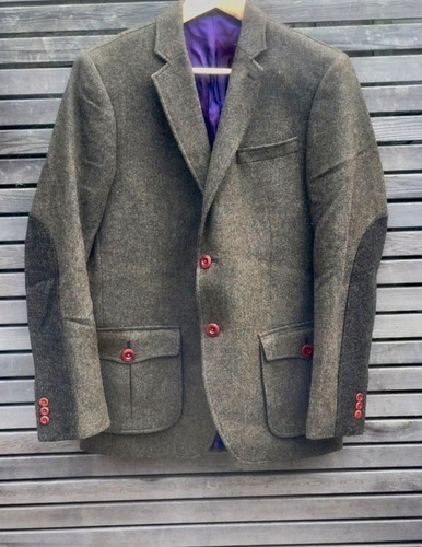 Men tweed single breasted - tweed, single-breasted