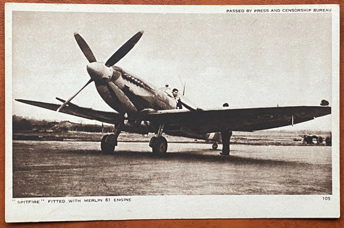 Postcard raf spitfire - postcard,