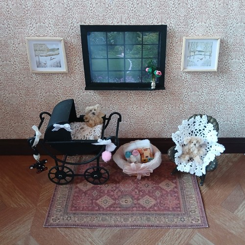 Dolls house old fashioned - dolls,