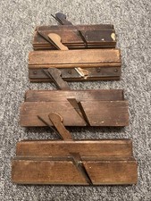 4x Vintage Wooden Hand Planes