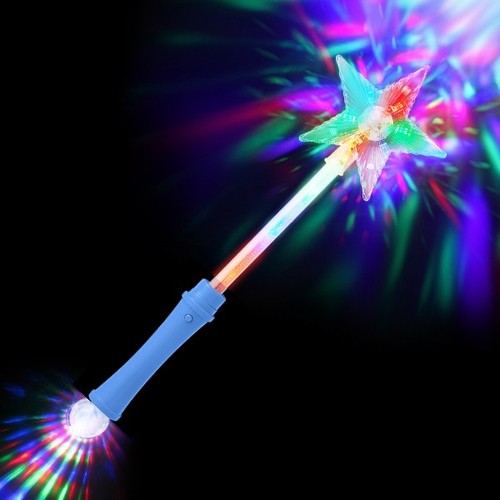 Large blue flashing - flashing, star