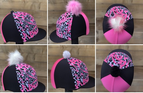 Horse riding hat silk fur - riding, pom
