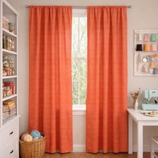 Coral Curtain Panels Set of 2