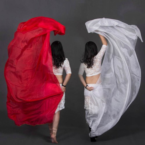 Women belly dance silk - dance, shawl