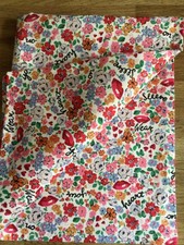 1 Tea Towel Handmade W/ Cath Kidston Lots of Love Cotton Duck New Heart Flowers
