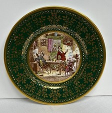 The Fifth Caverswall " Posthumous Papers" Christmas Plate By C. Dickens 1982