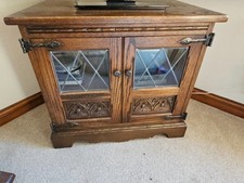 Old Charm Light Oak TV Stand Video Cabinet
