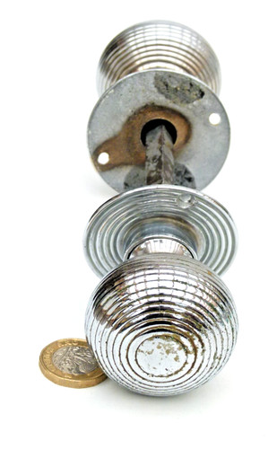 Pair edwardian antique chromed - pair,