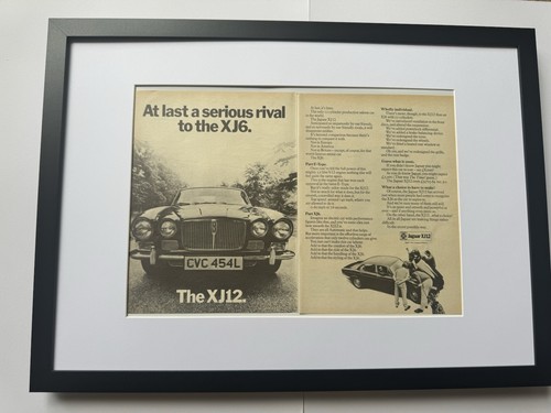 Framed 1972 jaguar - xj12, v12
