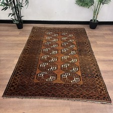 Antique Afghan Wool Area Rug
