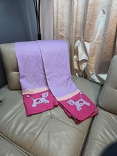 Y2K childrens bedroom curtains. Patchwork kitten  53 x 54"