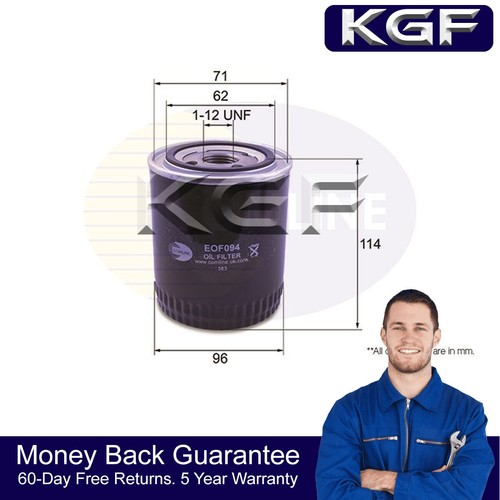 Kgf oil filter fits jaguar - kgf, xj