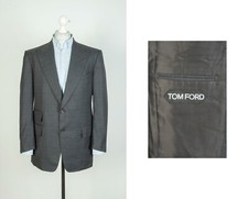 Tom Ford Wool Button Gray