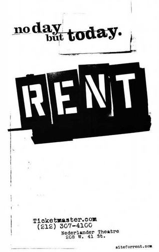 67501 rent broadway movie - rent, wall