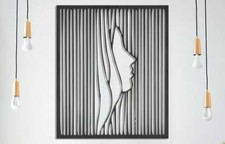 Metal Woman Face Metal, Wall
