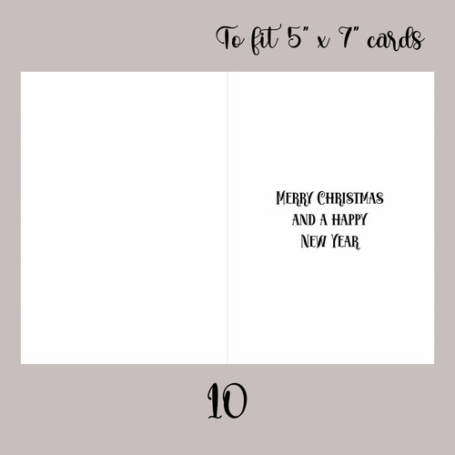 Christmas inserts for - , card