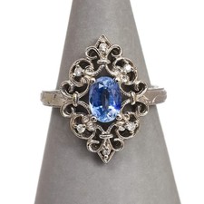 Pre-Owned 9ct White Gold Oval