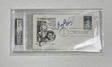 1983 $Babe Ruth First Day Of Issue $Gaylord Perry Signed $PSA/DNA Authentic Auto