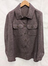 Ladies Berry Yorkshire Tweed Overshirt Size Small