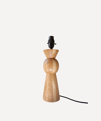 Turned oak table - turned,