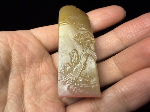 Hand carved natural stone - carved,