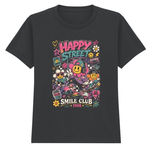 Happy street smile - happy,