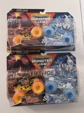 Monster Jam Fire And Ice Series 1 Full Set 1:64 Monster Trucks Brand New