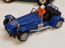 SCALEXTRIC CATERHAM SUPER 7 LUE #98 EXCELLENT + UNBOXED CONDITION