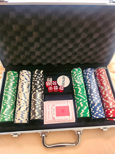 Poker chip set - aluminium, case