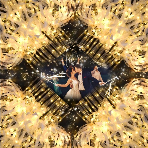 Light wedding wands 68pcs - up,