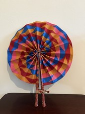 African Kente Hand Fan