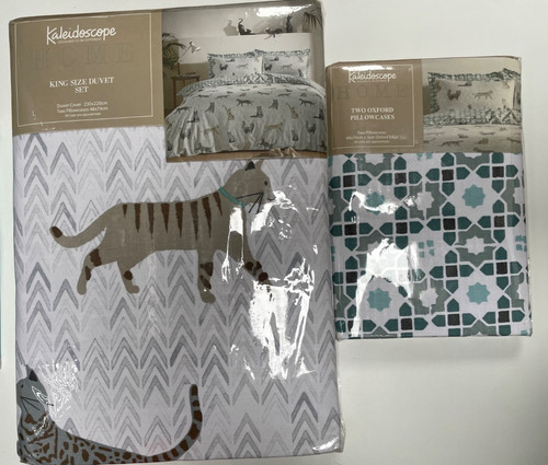Kaleidoscope king cat duvet - cat,