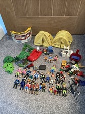 Playmobil Camping Bundle with Tents Plus Huge Figures Bundle & Lots Random Extra