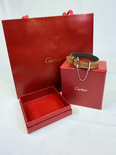 Cartier tank brown leather - cartier,