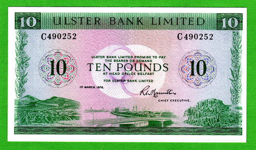 1976 ulster bank limited - 1976, £10