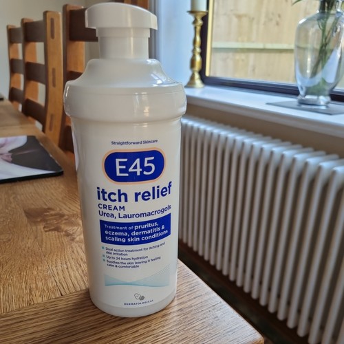 E45 itch relief cream 500g - itch,