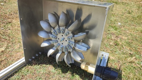 Pelton turbine water wheel